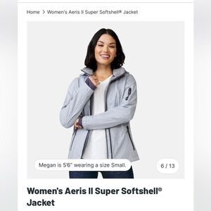 Free Country Women’s Aeris II Super SoftshellGray Hooded Jacket w/ Black Accents